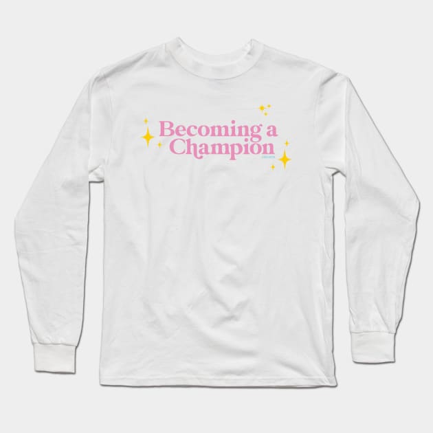 Long sleeve pink champion shirt clearance